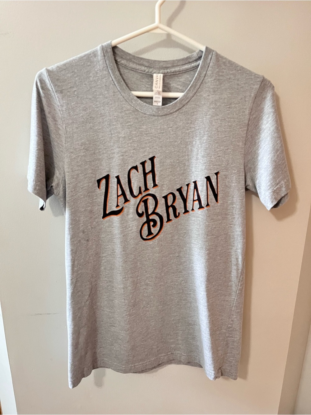 Gray Zach Bryan Crewneck Women’s T-Shirt - Quote on the back